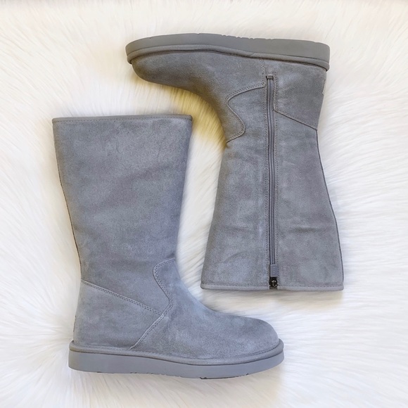 UGG Alber Seal Grey Suede Boots - Picture 2 of 7